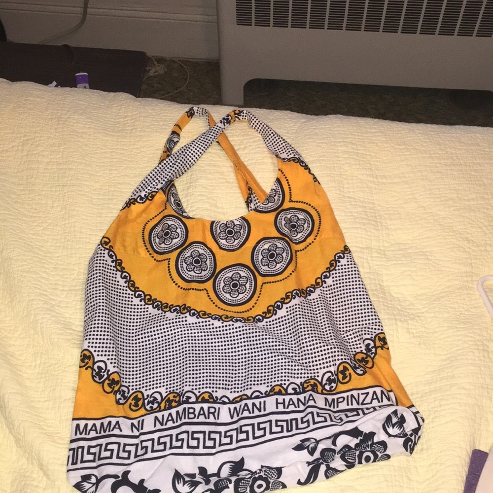 Functional cotton shoulder bag